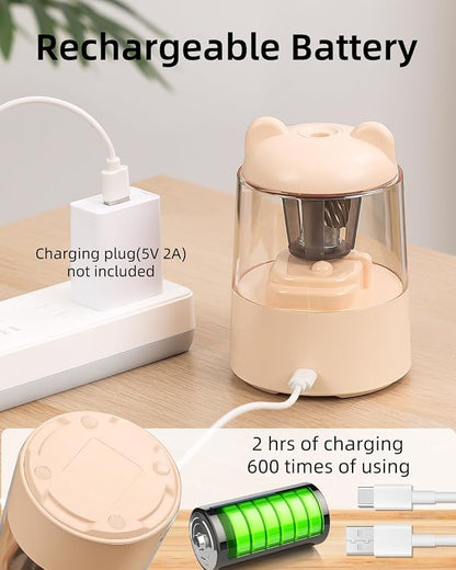 ZMOL Colored Pencil Sharpener, Rechargeable Electric Pencil Sharpener, Auto Stop - Image 4