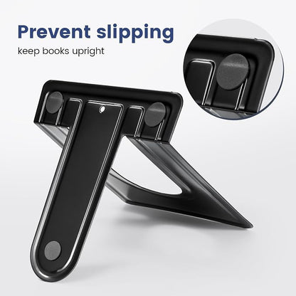 HappyHapi Book Ends, Non-Skid Metal Bookend Supports - Image 4