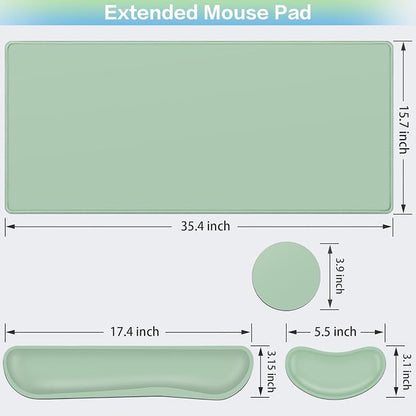 Desk Mat Green, Large Gaming Mouse Pad - Image 5