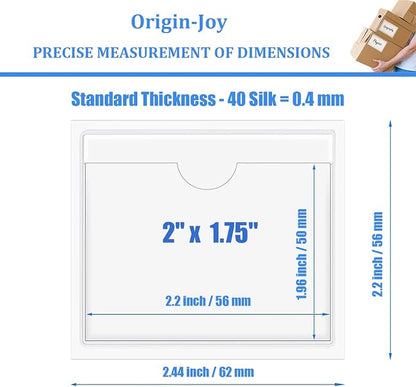 Origin-Joy 60 PCS Self Adhesive Index Card Pockets - Image 2
