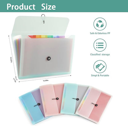 Expanding File Folder File Organizer 13 Pocketsr Accordion Filing Folder - Image 3