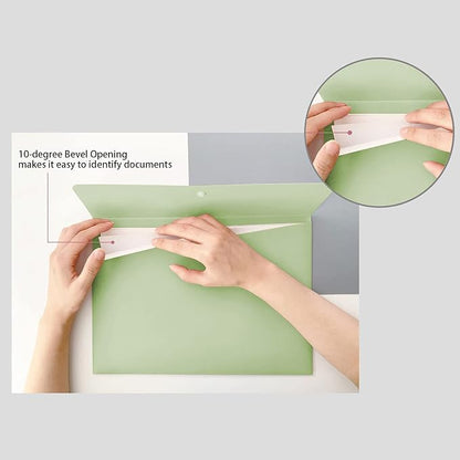 VANRA Poly File Folders Letter Size File Jackets Organizer Plastic Envelope A4 - Image 3