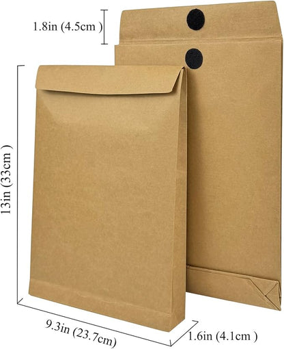 25 Pack Large Expandable Envelopes, 9.3x 13" Big Mailing Envelopes | - Image 6