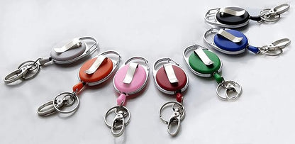 Retractable Badge Reel with Claw Clasp and Clip - Image 5