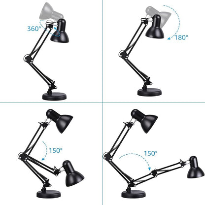 TORCHSTAR Metal Desk Lamp, Adjustable Swing Arm, - Image 5