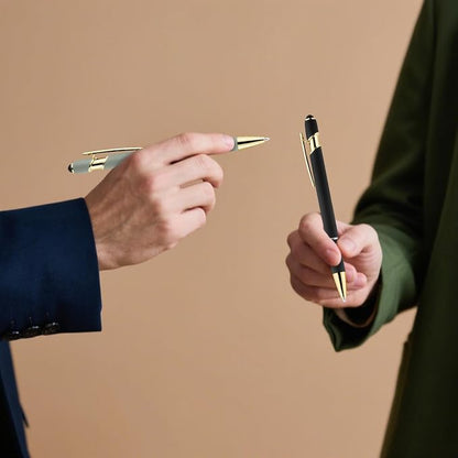 LINFANC 12 Pack Morandi Gold Ballpoint Pen - Image 4