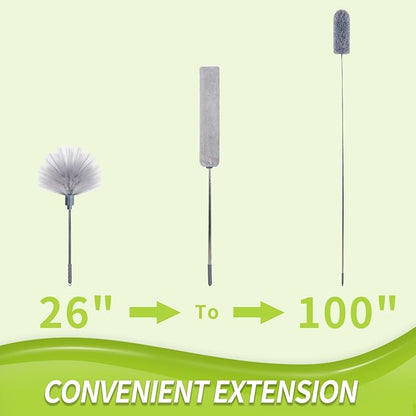 IVYROLL Duster with Extension Pole, Skinny Duster/Under Appliance Cleaning Tool - Image 7