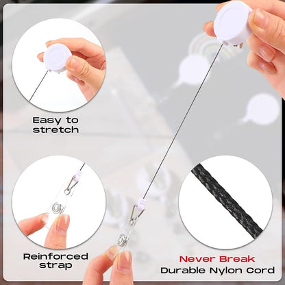 Zonon 50 Pcs Retractable Badge Holder Reels - Image 5
