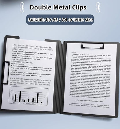 Clipboard Folder, 6 Pack A4 Foldable Clipboards File Folder Flip Writing Pad - Image 2