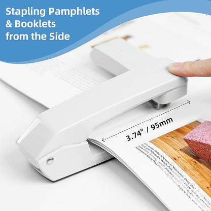Deli/EZWORK Swing-Arm Swivel Stapler, 25 Sheets Capacity, 360 Degree Rotate - Image 2