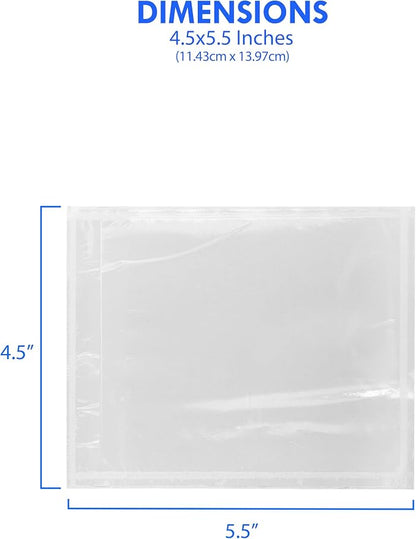 1000 Count 4.5" x 5.5" Shipping Label Envelopes, Top Loading - Image 3