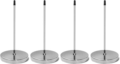 QWORK 4 Pcs Desk Receipt Holder, Spike Stick Receipts Check Bill Fork by QWORK