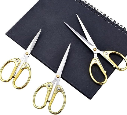 4.5" All Stainless Steel Office Scissors, Ultra Sharp Blade Shears, Sturdy - Image 4