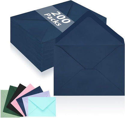 200 Pack A7 Envelopes, 5.24 x 7.24 in Envelopes by LIKAJON