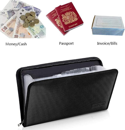 ENGPOW Expanding File Folder A5 Size Document Organizer Fireproof Money Bag 13 - Image 2