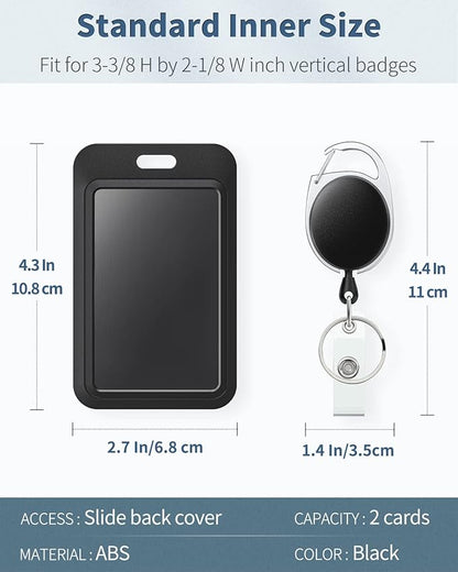 Uniclife 3 Pack Sliding Badge Holders - Image 4
