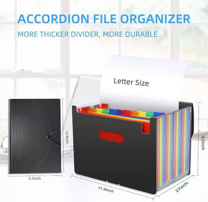 24 Pockets Expanding File Folder, Accordion File Organizer, Document Organizer - Image 5