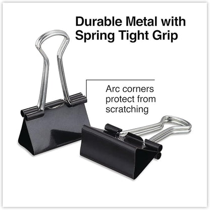 Universal 10210 Medium Binder Clips, 5/8" Capacity, 1 4" Wide - Image 3