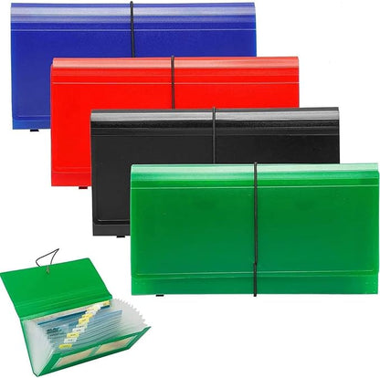 SEEKIND Expanding File Folder 4 Pack, 10.4' 5.5' Receipt Organizer Folder by SEEKIND%2C+Professional+Office+Products+Supplier.