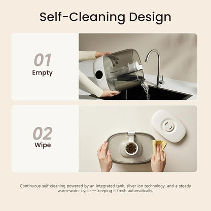 6L Self-Cleaning Humidifier for Large Room, CleanCare Warm & Cool Mist, No-Leak Design & Top Fill, 60 Hour Runtime, Quiet Ultrasonic Auto Mode with Remote Control for Bedroom & Home - Image 9