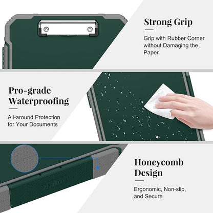 Meiikun Clipboard with Storage, Rugged Shockproof Protective, Internal Pen - Image 6
