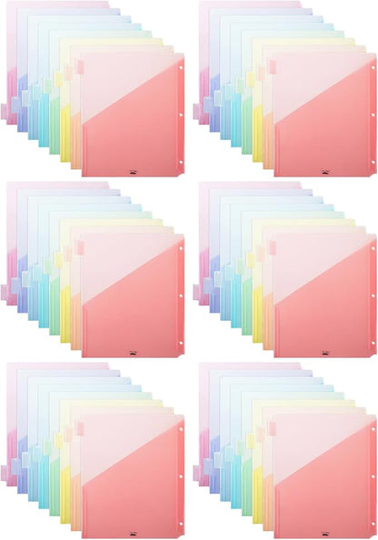 Mr. Pen- Binder Dividers with Pockets and Tabs, 48 Pack | Colorful, Bulk 3 Ring by MrPen