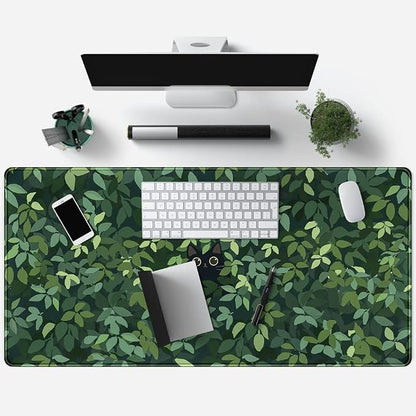 Cute Cat Kawaii Green Desk Mat - Image 4