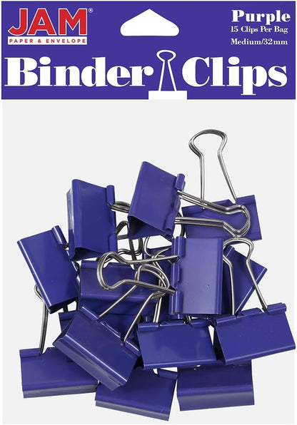 JAM PAPER Colorful Binder Clips by JAMPaper