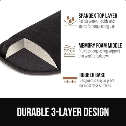GORILLA GRIP Silky Memory Foam Keyboard Wrist Rest and Mouse Pad - Image 5