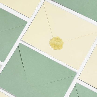 200 PCS Sage Green Colorful A7 Envelopes - Image 5