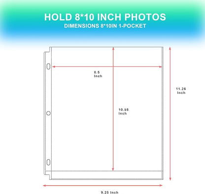 Aegero 50 Pack 8 x 10 Photo Sleeves - Image 2