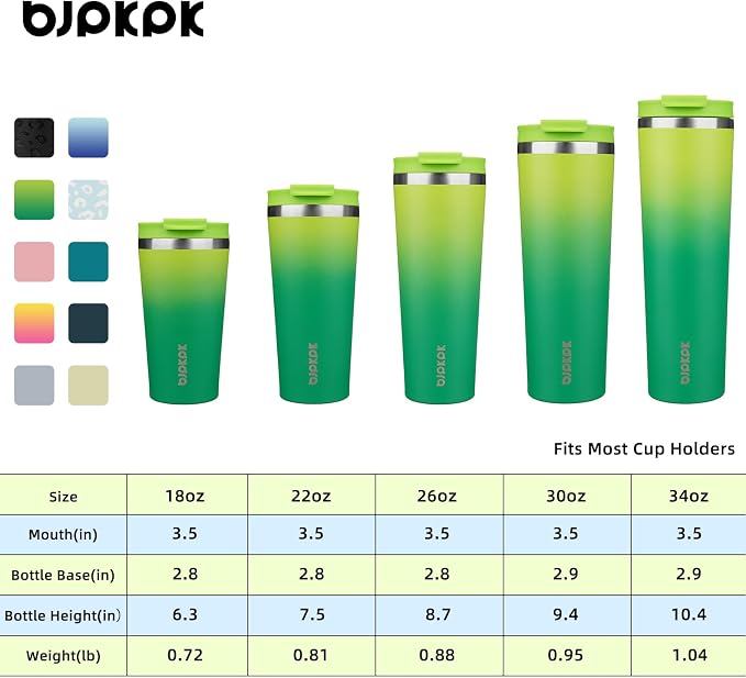 BJPKPK 22oz Tumbler With lid And Straw Stainless Steel Travel Coffee Mug Insulated Tumblers Cups,Bamboo Grove - Image 5