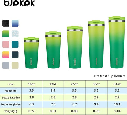 BJPKPK 22oz Tumbler With lid And Straw Stainless Steel Travel Coffee Mug Insulated Tumblers Cups,Bamboo Grove - Image 5