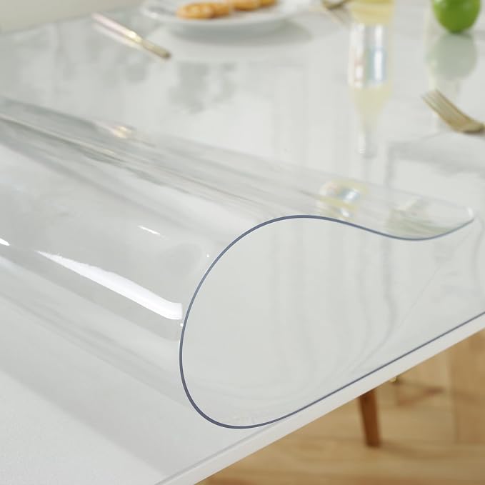 LovePads Clear Table Cover Protector 40 x 74 Inch, 1.5mm Thick Plastic Table - Image 7