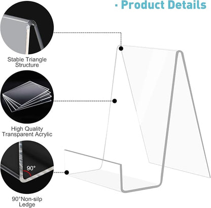 trophable 6 Pack Acrylic Book Stand Thickened Clear Book | Display Easel Holder - Image 6