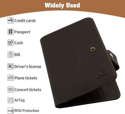 Jack&Chris Genuine Leather Handmade Passport Holder - Image 5