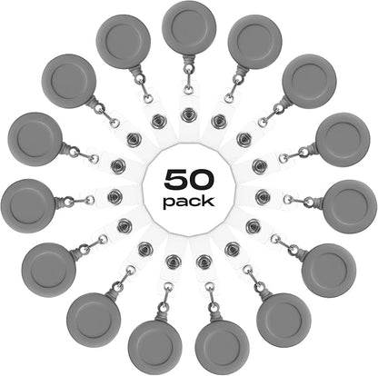 Zonon 50 Pcs Retractable Badge Holder Reels - Image 2