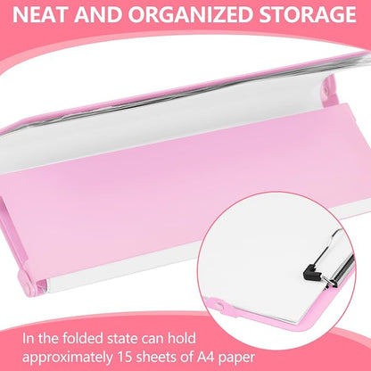 Nursing Clipboard Foldable 4 Fold, Pen Clip, Without Cheat Sheets, Gift - Image 5