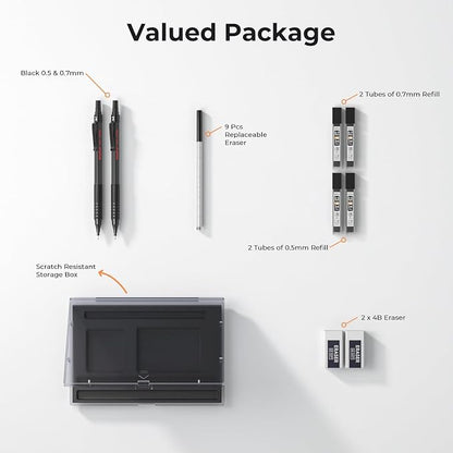 Nicpro 2 PCS Mechanical Pencil 0.5mm & 0.7 mm - Image 7