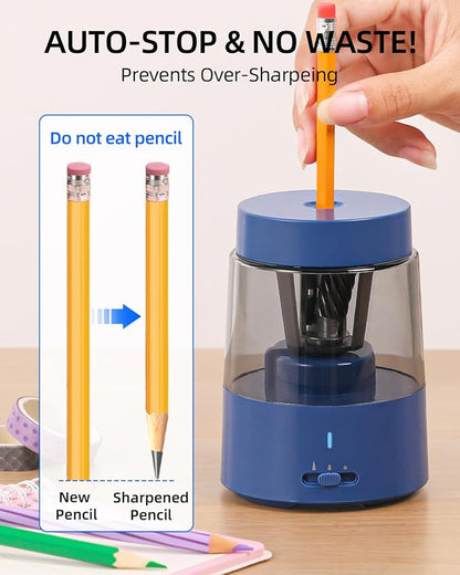 ZMOL Electric Rechargeable Pencil Sharpener, Automatic Pencil Sharpeners - Image 4