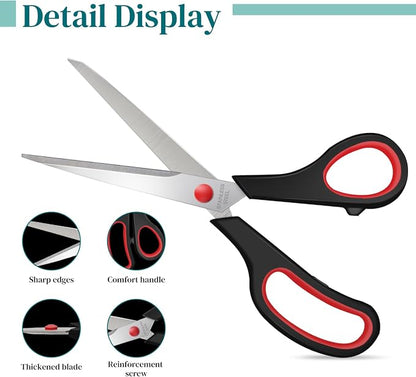 6 Packs Sewing Craft Scissors Bulk, Stainless Steel Shears - Image 3