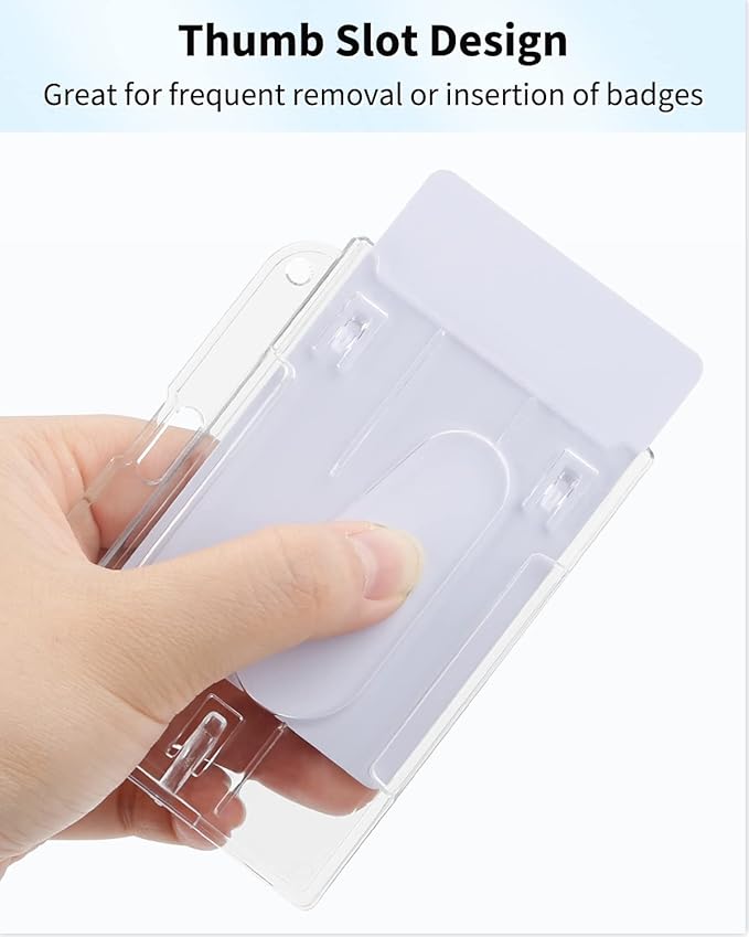 Pawfly 10 Pack Horizontal 2-Card Badge Holder - Image 3