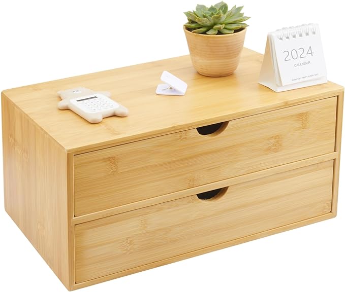 Charmewooden Bamboo Desk Organizer by Charmewooden