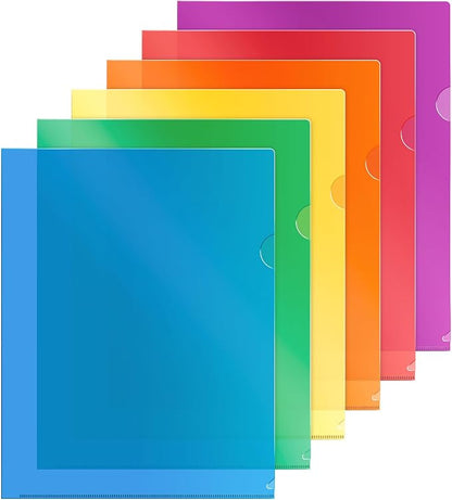 Dunwell Clear Plastic Folders for Documents by Dunwell