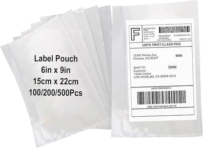 100 Pack-6x9 Shipping Envelopes, Packing List Mailing Envelopes Clear Adhesive by MBLABEL