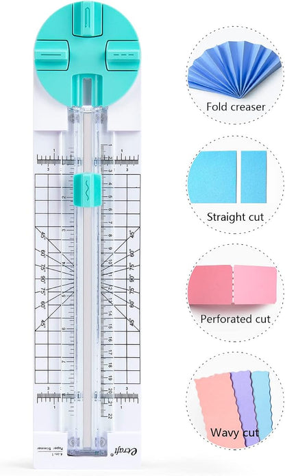 Paper Trimmer Craft Paper Cutter: 4 Style Multi-Function Scrapbooking Tool by ecraft