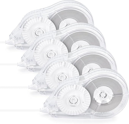 4 Pcs Long-Lasting Correction Tape, 98.43 Ft White Wrong Out Tear-Resistant Bulk by JEFURE