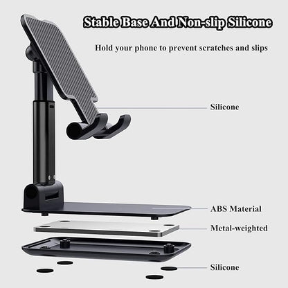 Meetuo 2 Pcs Cell Phone Stand for Desk, Adjustable & Foldable Phone Holder | - Image 6