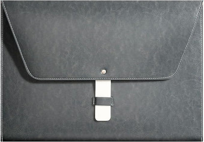PU Leather A4 File Folder Large Document Holder Waterproof Envelope Folder Case by yufocusqc
