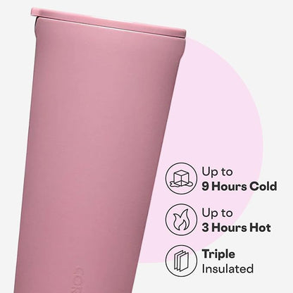 Corkcicle Classic Tumbler - Keeps Drinks Cold for 9 Hours & Hot for 3 - Triple-Insulated Stainless Steel - Holiday Tumbler Gift - 24 oz - Desert Rose - Image 3